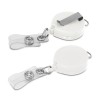 White Retractable ID Holders